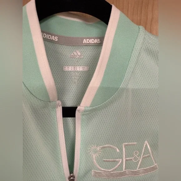 ADIDAS Women's Equipment Sleeveless Golf Polo Shirt  Clear Mint SIZE: Small - Picture 2 of 7